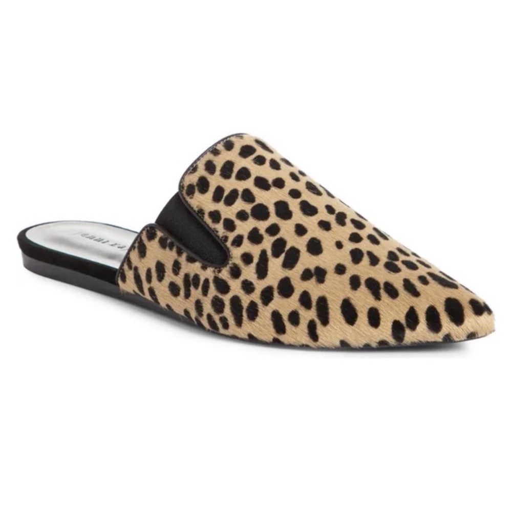 New! Jenni Kayne Pony Hair Mule - Spotted Leopard Cheetah Animal Print - Size 37 - Picture 6 of 15